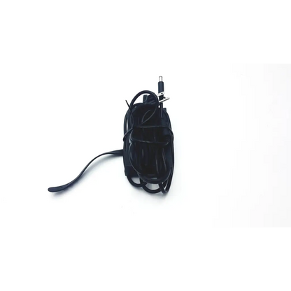 Black coiled charging cable with metallic connector and strap for dell la130pm121 ac adapter charger 130w 19.5v
