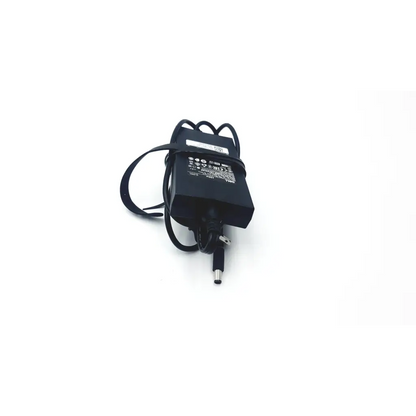 Black plastic dell la130pm121 ac adapter charger 130w with coiled cable and metal connector for power supply