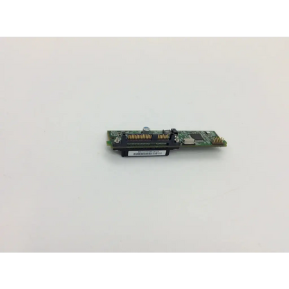 Green circuit board sata connector board with black connector and gold pins featuring barcode label for dell nec g7jpl