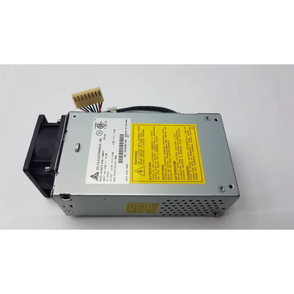Delta Electronics DPSN-130AB silver metallic 130W switching power supply unit with yellow warning label and black plastic parts