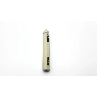 Beige sleek demetron digilog electronic pulp tester pen with metallic finish and black branding for digilog electronic pulp testing