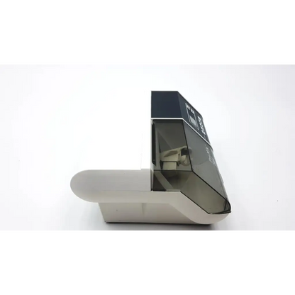 Black and white plastic toothpaste dispenser with sleek modern design for densplay promix amalgamator 400
