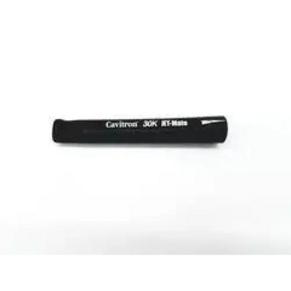 Black densply cavitron 30k cylindrical air polishing insert labeled cavitron 30k rt-matte for dental use