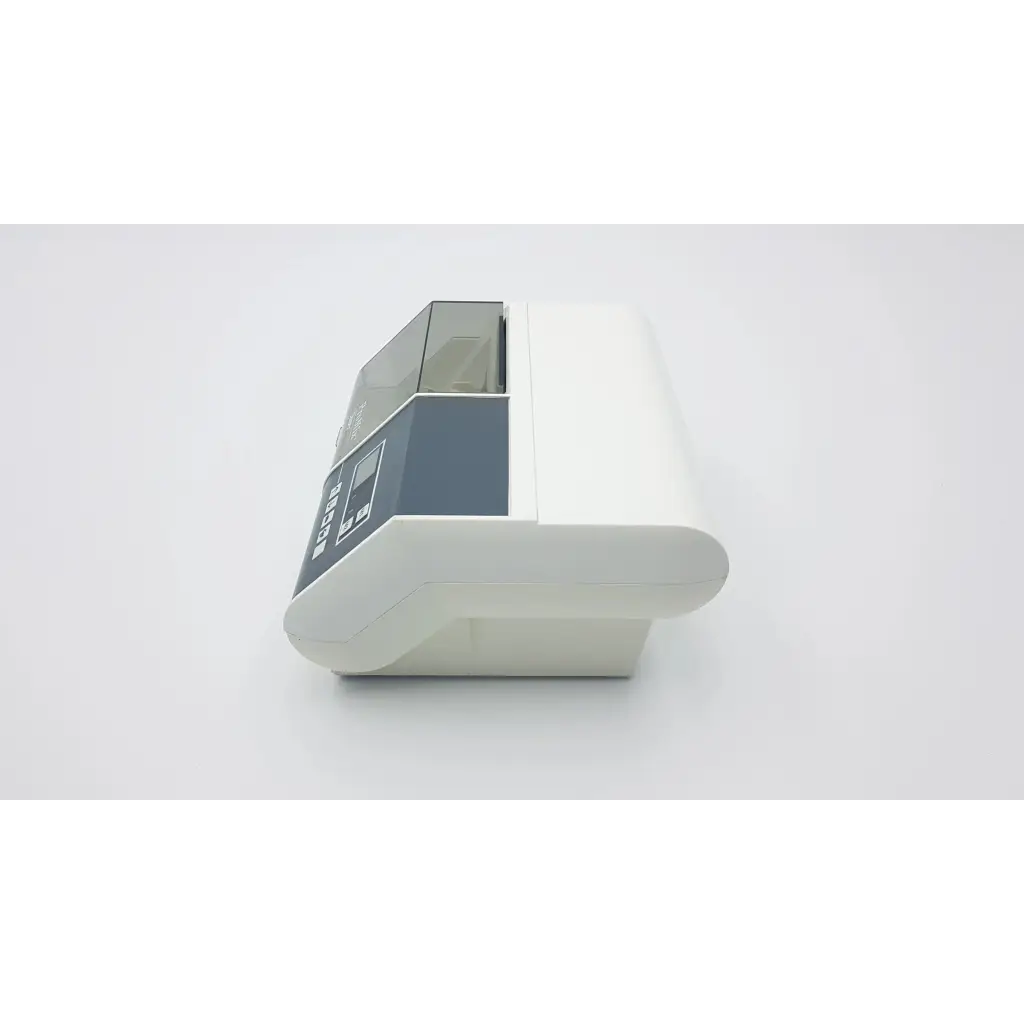 White and gray Densply ProMix 400 dental amalgamator mixing system with a sleek design and transparent top panel