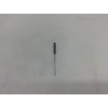 Silver metal orthopedic screw drill bit with textured handle and spiral cutting edge for 1mm ad5-293 use