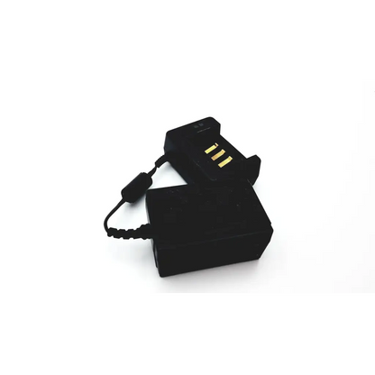 Black rectangular diagnostic ultrasound 0400-0036 battery charger with gold contacts and coiled black charging cable