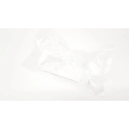 A crumpled white plastic dilon copiiot vl disposable sheath size 4 for single use medical protection
