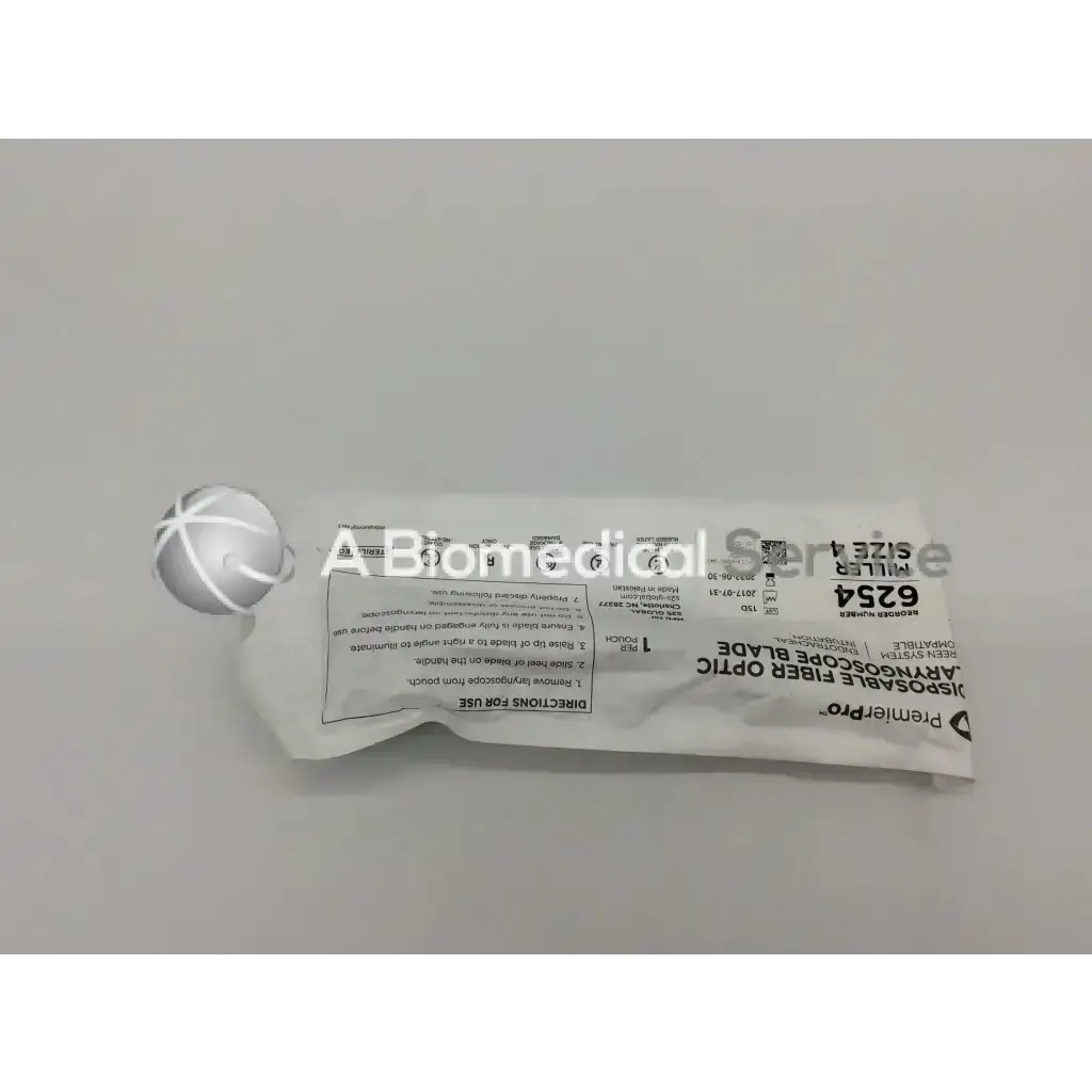 Disposable Fiber Optic Metal Laryngoscope Blade 6254 Size 4