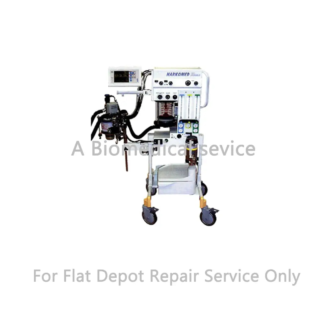 White narkomed x3000 anesthesia machine with black and gray parts on wheeled cart for drager narkomed m repair service medical equipment flat-rate repair