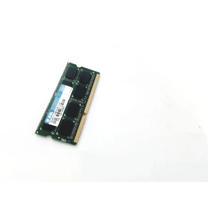 Green dsl ddr3 1600 4gb cl9 dimm ram with black chips gold contacts and white label with blue branding