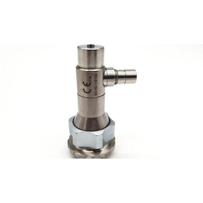 Stainless steel industrial valve with hexagonal nut base and threaded connections for dyonics 30° video arthroscope