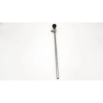 Silver dyonics autoclave laparoscope rigid da46-86 with black rubber tip handle and metallic shaft surgical instrument