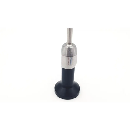 Black-handled dyonics autoclave arthroscope da24-12 with metallic shaft and silver engraved collar for medical use