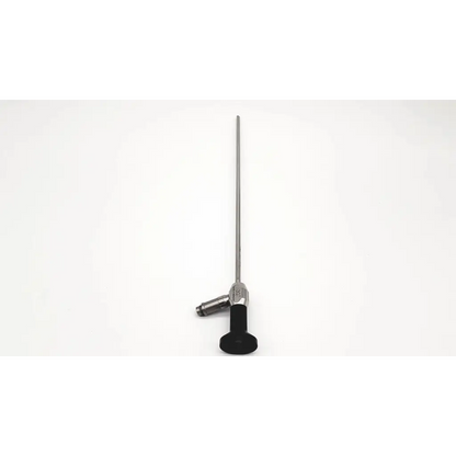 Silver dyonics autoclave 7207952 30° laparoscope with black ergonomic handle and metallic joints for surgical use