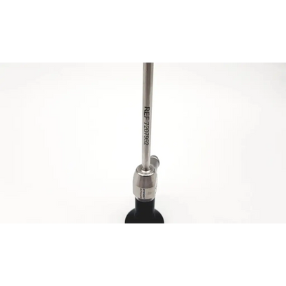 Silver metallic dyonics autoclave 7207952 30° laparoscope with black grip and engraved reference number visible