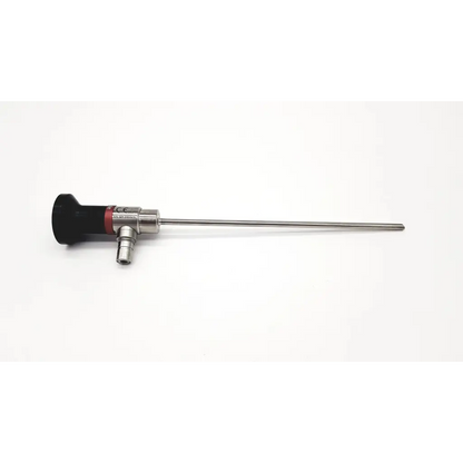 Dyonics sn qh 340326 30° arthroscope da24-25 with black handle metallic shaft and silver-colored joints