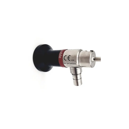 Black and silver da24-25 30° arthroscope with red ce mark label and serial number for arthroscopic use