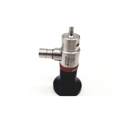 Silver and black da24-25 arthroscope da24-25 with 30 degree angled tip and made in germany engraving on metallic body