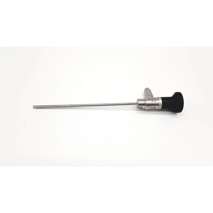 Silver surgical 30° scope da24-28 with black ergonomic handle and metallic joints dyonics sn qh 440034
