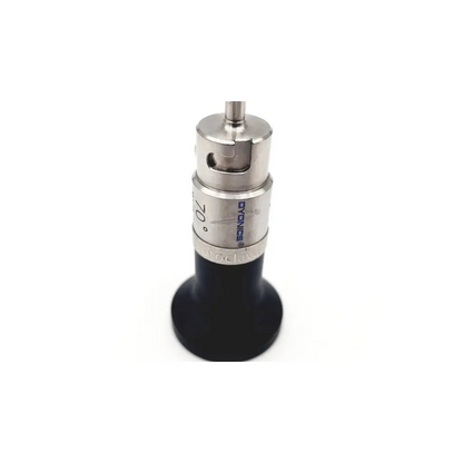 Silver and black metallic dyonics dyonics sn ra 436648 70° scope da24-26 with engraved 20° marking and rounded base