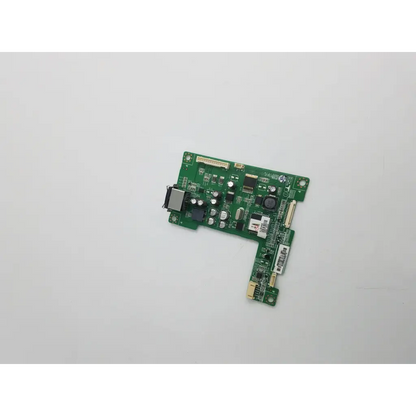 Green l-shaped e157925 control board with electronic components and connectors for precise device management