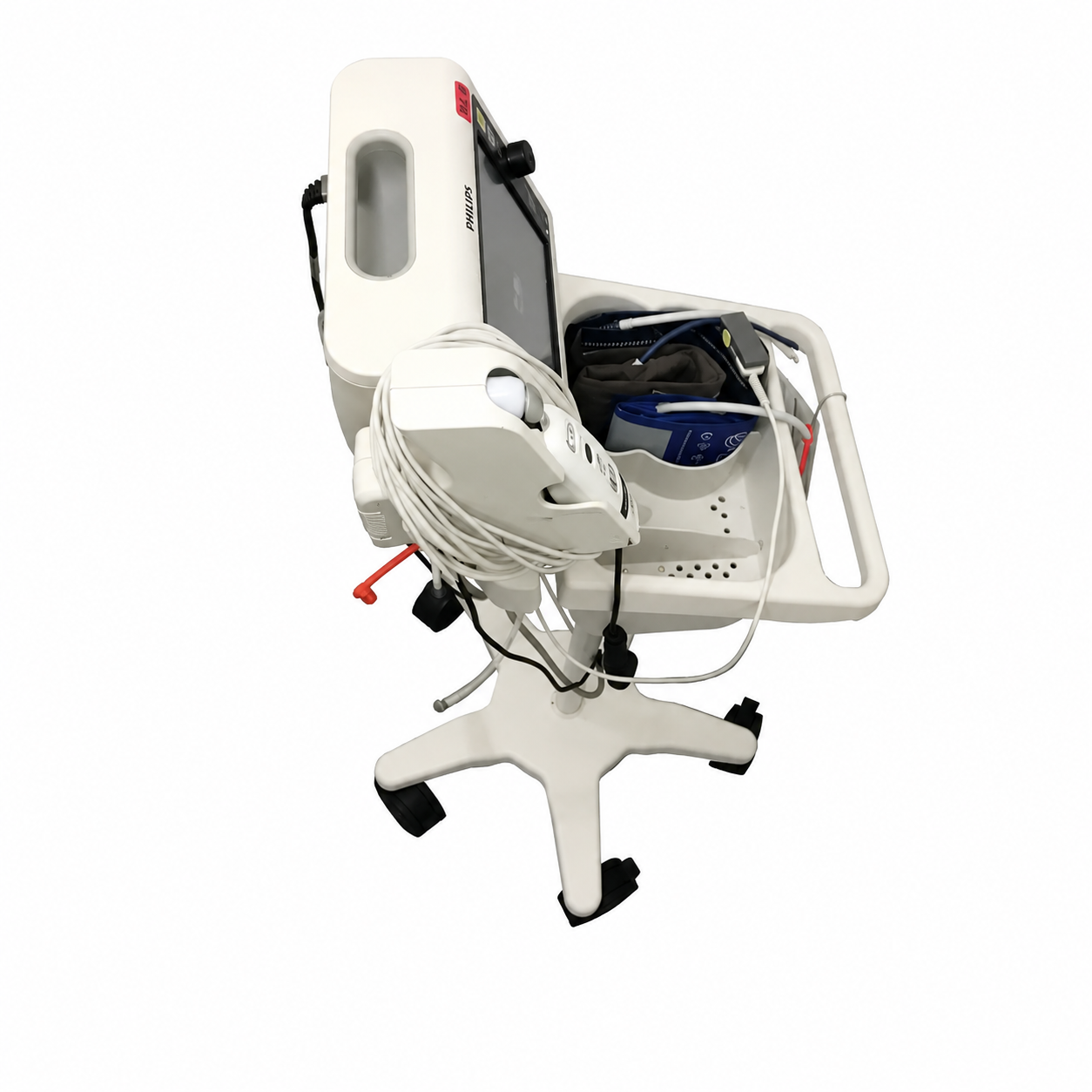 Load image into Gallery viewer, Philips SureSigns VS4 Vital Signs Monitor with SpO2, NIBP &amp; Cart - Biomed Certified