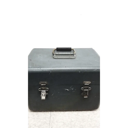 Dark gray metal toolbox with black handle and silver latches for eaton upc5000 pressure calibration standard case