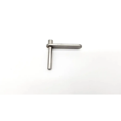 Silver metallic l-shaped tool handle with polished finish for ebi 03065 3.2mm drill da54-173 and 2mm drill use