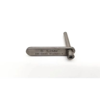 Ebi 03065 3.2mm metallic drill with polished finish and engraved handle markings similar to 2mm drill da54-173