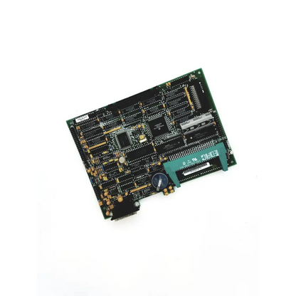 Green and black printed circuit board with electronic components mounted on edac 345-050-558-301 controller bbdg1-3 22523sm