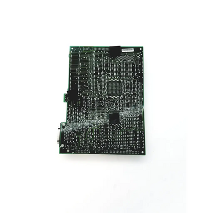 Green printed circuit board with silver traces and black integrated circuits of edac 345-050-558-301 controller bbdg1-3