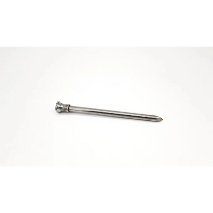 A sleek metallic eder 1012 trocar nail with polished silver head and sharp pointed tip for precise medical use