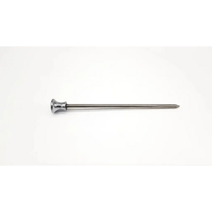 A sleek metallic eder 6012 c5 trocar with polished chrome finish and tapered tip for surgical use