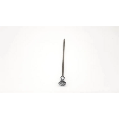 Eder 6012 G2 trocar with a silver-toned metal nail featuring a decorative engraved circular head