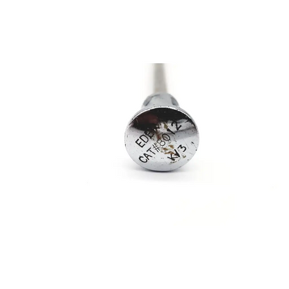 Chrome-plated metal trocar reusable screwdriver edger 8012 with engraved markings on the handle