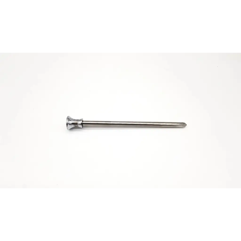 Silver trocar reusable surgical drill bit eder 8012 with textured fluted handle and sharp tapered tip