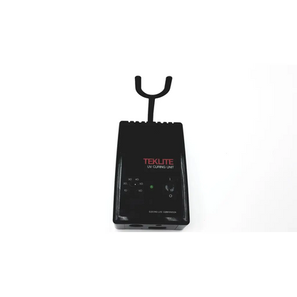 Black Electro-Lite Teklite UV curing unit UCL 300 with u-shaped handle and control dials for efficient curing unit use