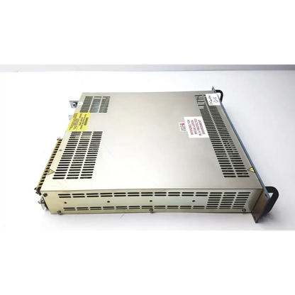 Silver metallic electronic measurements ems power supply unit with ventilation grilles and mounting brackets untested