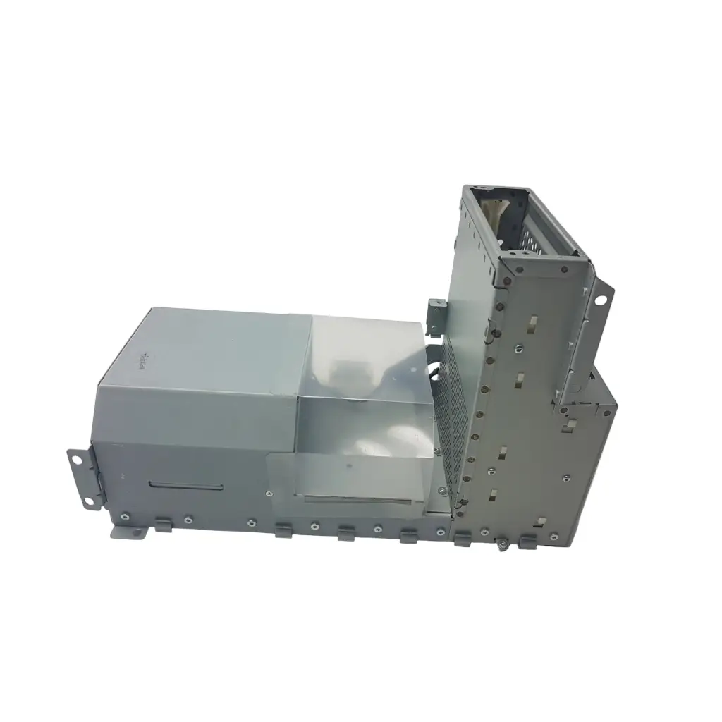 Gray metallic industrial electronics module with mounting brackets and ventilation slots featuring cr647-60021 power supply unit
