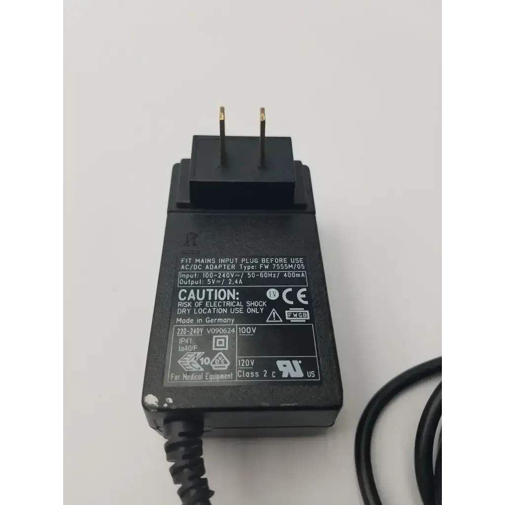Zevex Enteralite Infinity Zevex AC-DC Adapter Charger 5V, 2.4A - FW7555M Power Adapter, second-hand product photo 9