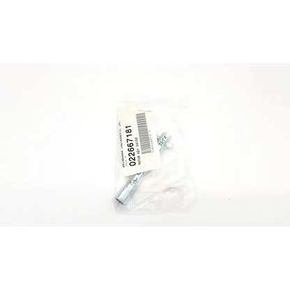 Silver metal bolt and nut assembly in clear packaging for eppendorf rotor key 304301 compatible with da23-29 rotor