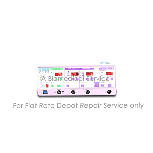 Pink erbe icc 350 surgical electrosurgical unit with digital displays for medical equipment flat-rate repair service
