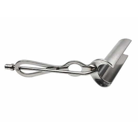 EsI fiber optic lighted hill-ferguson rectal retractor stainless steel with polished finish and ergonomic handle