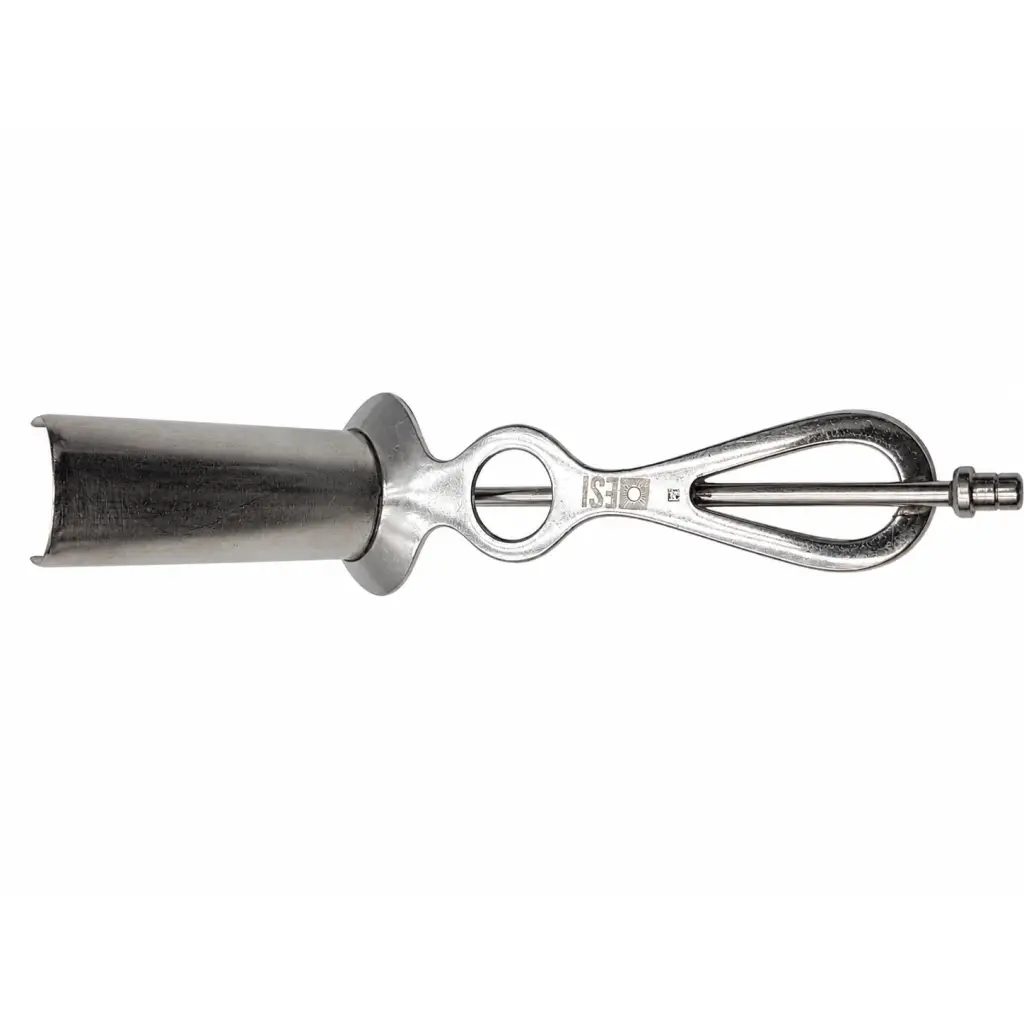 Esi fiber optic biomed certified stainless steel medical speculum with polished finish and ergonomic handle design