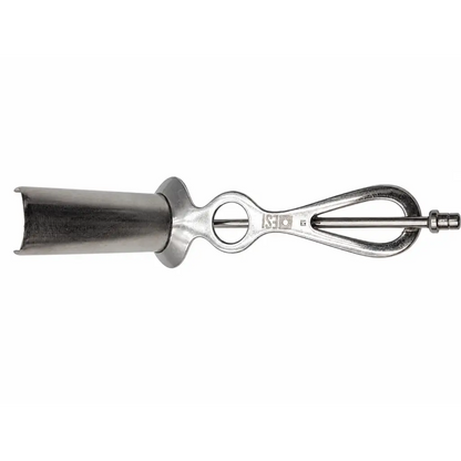 Esi fiber optic biomed certified stainless steel medical speculum with polished finish and ergonomic handle design