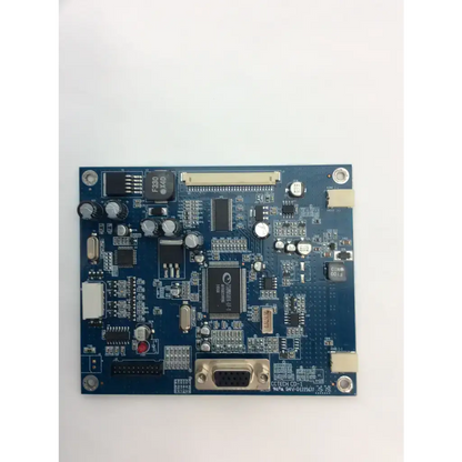 Blue circuit board with electronic components and connectors for estecom pglm0600400 rev a cctech cd-1 board
