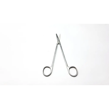 Euro-Med 62116 stainless steel dissecting scissors with straight blade and rounded finger loops for precise cutting