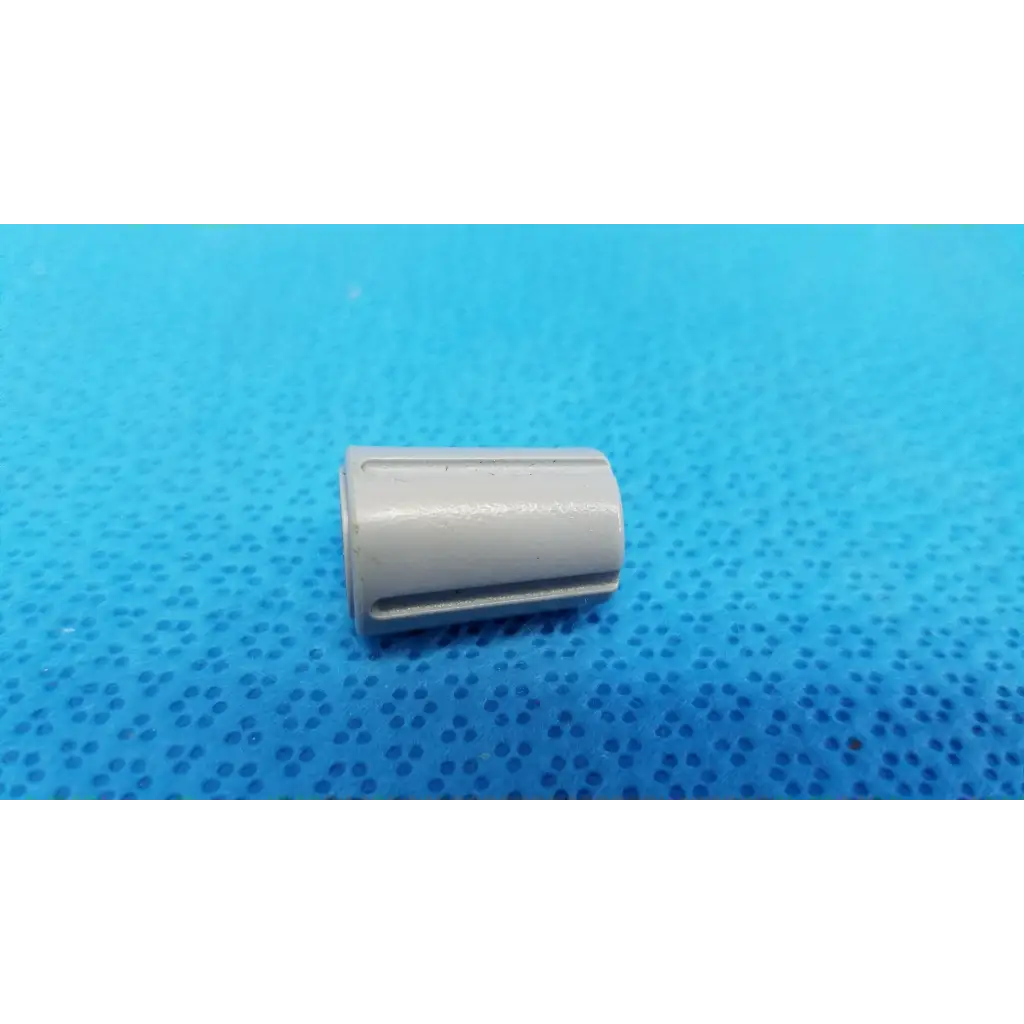 Gray plastic cylindrical external control panel rotary dial adjustment knob with indicator stripe for topcon retinal camera