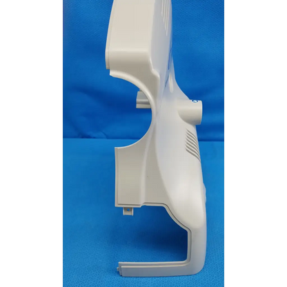 White plastic main optical body housing with molded vents and cutouts for topcon trc-nw8 retinal camera