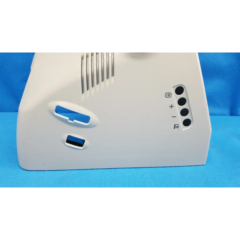 White plastic main optical body left side shroud housing cover panel with blue usb ports for topcon trc-nw8